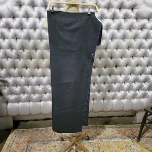 Grey wool wrap skirt